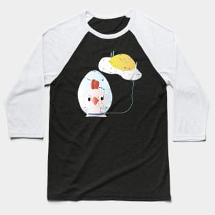 Easter Chicken with Egg Baseball T-Shirt